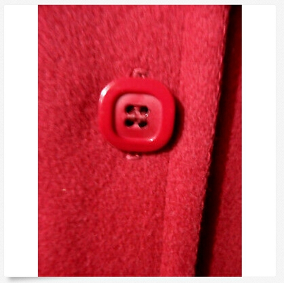 ILGWU Vintage BRAEFAIR Wool Peacoat 5/6 Red UNION MADE Vintage Jacket - Picture 4 of 8